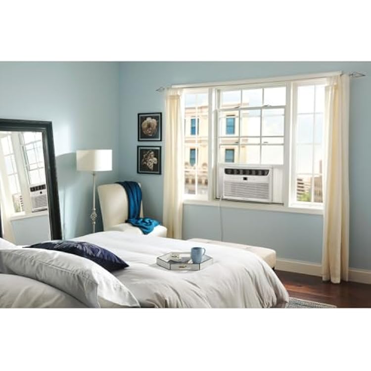 Frigidaire 6,000 BTU Window Air Conditioner and Dehumidifier, 115V, Cools up to 250 Sq. Ft. for Apartment, Dorm Room, Small/Medium Rooms, with Remote Control, White