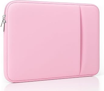 Laptop Sleeve for MacBook Neo/Air/Pro 13 inch A18 Pro Chip, 2026 A3404 with 2 Pockets Tablet Sleeve Pink
