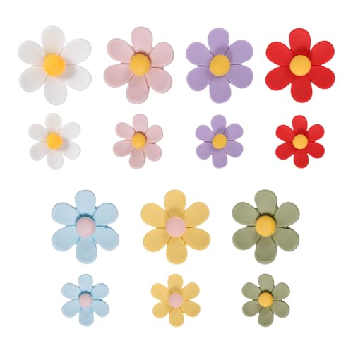 14 imanes decorativos de flores 3D para nevera miniatura 1