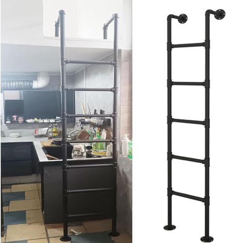 Pipada de Hierro Industrial Lofía en la Cama Ladera Mural para la Pared para Ventana de Emergencia Egras de Emergencia Ejecución de Escalada de Escalada en el Exterior de Servicio Pesado con