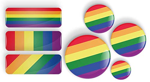 LGBT Gay Pride Flag bandiera dell'orgoglio perno