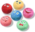 Squeaky Dog Toys, [6 Pack] Soft Stuffed Plush Balls with Squeakers, Interactive Fetch Play for Puppy Small Pets