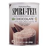 NaturesPlus Spiru-Tein, Chocolate - 2.1 lb - Protein Complex with Spirulina - 14 g of Plant-Based...