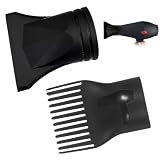 KAFZEL 2 Pièces Embout diffuseur universel, Diffuseur cheveux bouclés, Embout Diffuseur Seche Cheveux Universel Pour Sèche-Cheveux, Résistant à la chaleur, pour cheveux lisses et bouclés, a