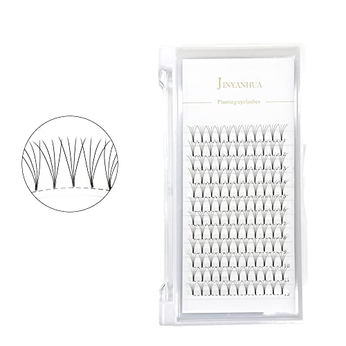Jinyanhua Premade Eyelash Fans Extension 8-15Mm Length 4D/5D/6D/7D/8D 0.07Mm Short Stem Handmade Fans Premade Professional Eyelash Extensions Faux Mink (12Mm, 4D-0.07-C) #TOP4
