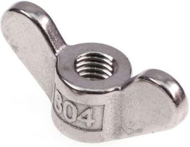 Wing Nuts,Hand Nuts,Butterfly Nut M20-M24 Wing Nuts Round Nose Round Wing Nut 304 Stainless Steel Screw Nut Butterfly Nut Wing Nuts 2pcs (Color : M22 1pcs)