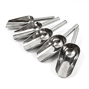 Diyi 5 Pcs Stainless Steel Ice Cream Cakes & Sweets Wedding Buffet Candy Bar Scoop – 8 Inch