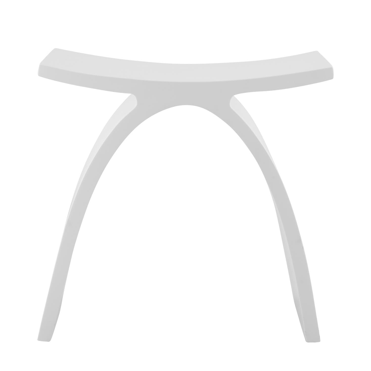 DAX Acrilyc Shower Stool, Matte White