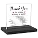 Thank You Gifts for Women Men, Appreciation Gifts for Friends, Birthday Retirement Gifts for Mom Family, Thank You for Being A Blessing in My Life Home Office Desk Décor Sign, DSF135