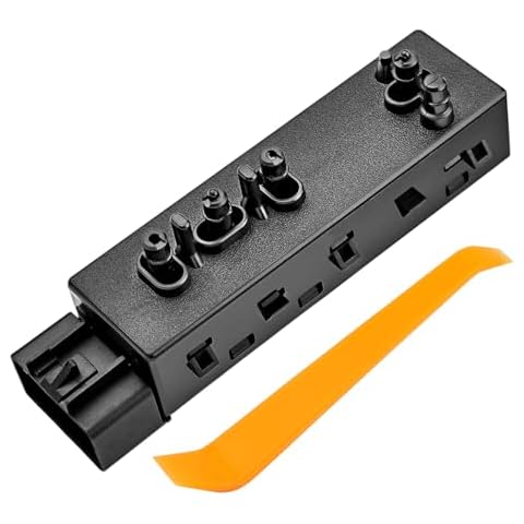 TOP-MAX Power Seat Switch Driver Side Compatible with Chevy Silverado Malibu GMC Sierra Acadia Buick Enclave Regal Camaro Cruze Equinox Traverse, Seat Adjustment Controller for 25974714 Cover