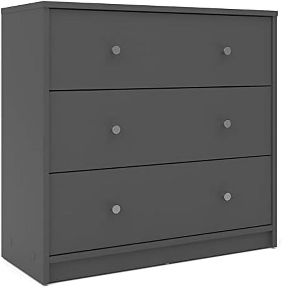 TvilumPortland 3 Drawer Chest, Grey