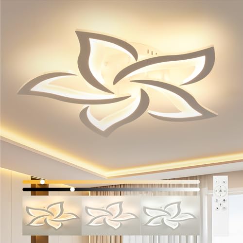 OTREN Lampadario Camera da Letto Moderno 60cm 48W, Plafoniera LED