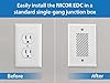 Single-Gang Electronic Door Chime Kit with Lighted Button