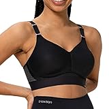 TriAction Damen Gepolstert Sport-BH Hybrid Lite P, Schwarz (Black 04), Gr. 85A