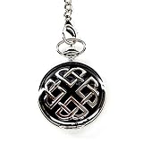 This quartz pocket watch is a 17 Jewel Full Hunter where both sides open fully