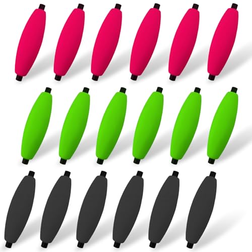 Flotteurs de pêche poisson-chat Narcissus en mousse dure vibrante pour montage Santee - 18 pcs