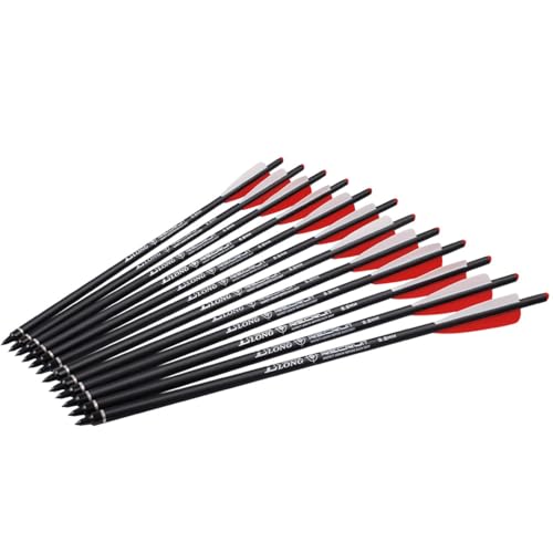 image for TY Archery Carbon Crossbow Bolts 16 Inch Hunting Archery Arrows with 4