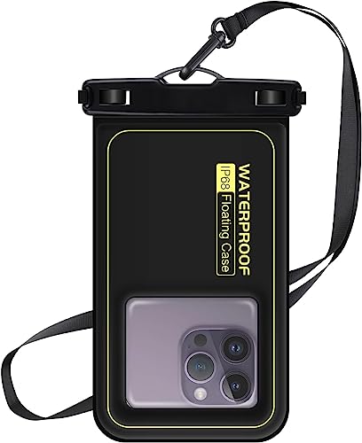 MR.LUYU Pochette Étanche Smartphone IPX8, Pochette Téléphone Étanche Flottante Housse Étanche Smartphone pour iPhone 15 Pro Max 14 Pro 13 12 11, Samsung...