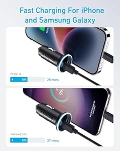 Anker 323 52.5W USB C Car Charger with 30W PowerIQ 3.0 Fast Charging — photo 2 of 6