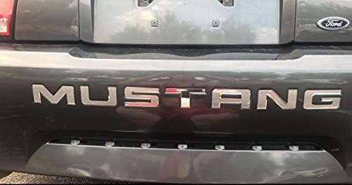 Miniatura 2 de Decal Mods Adhesivos de letras para parachoques trasero para Ford Mustang Mirror Chrome -CCHR (compatible con 1999-2004)
