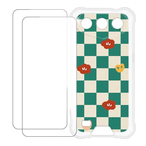 UOGNADGD Oukitel G3 �Ƃ̌݊������� �J�X�^���J���t���P�[�X�{�����K���X�ی�t�B����2���t�� ? �Ռ��z�������h�~ (�΂̊i�q��)