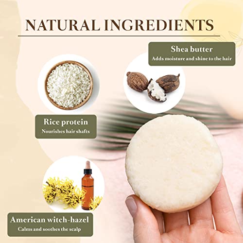 Vitalysin Rice Water Shampoo Bar For Women And Men - Sulfate-Free And Paraben-Free Hair Cleanser For Hair Growth, Anti-Hair Loss, Oily Hair, Dry Hair, And Dandruff - Safe For Sensitive Scalp, Thinning Hair, And Color-Treated Hair - Creates Great Lather For Clean, Fresh, Shiny, And Volumized Hair - Vegan Formula #TOP2