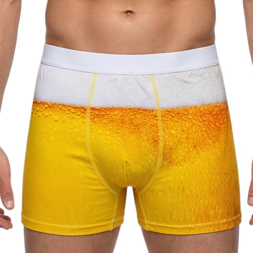 MIJOMA Biershorts für Herren in Dose - Lustige Boxershorts im Bier-Design, Bequeme Unterhose aus Baumwolle, Geschenk für Männer (DE/NL/SE/PL, Alphanumerisch, L, Regular, Regular, Bier-Design)