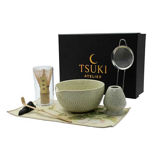 7 Pcs Matcha Whisk Set – Matcha Kit - Ceramic