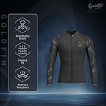 GoldFin Mens Wetsuit Top, 3mm Wetsuits Men Neoprene Jacket Long Sleeve Wet Suits for Water Sports Diving Surfing Kayaking Swimming - Image 3