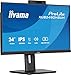 Produktbild iiyama Prolite XUB2490HSUH-B2 60,5cm 23,8" IPS LED-Monitor Full-HD 100H HDMI DP USB3.2 Höhenverstellung Pivot Windows Hello 5 MP Webcam Adaptive Sync schwarz