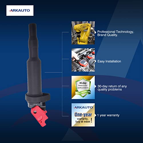 6Pcs Arkauto High Performance Bosch Type Ignition Coil Uf592 12137594937 For Bwm 1 3 4 5 6 7 M Power Sereis X1 X3 X5 X4 X6 Z4 Activehybrid E&F Series Chassis N51 N52 N53 N54 N55 S55 2.5 3.0 3.0T V6 #TOP6