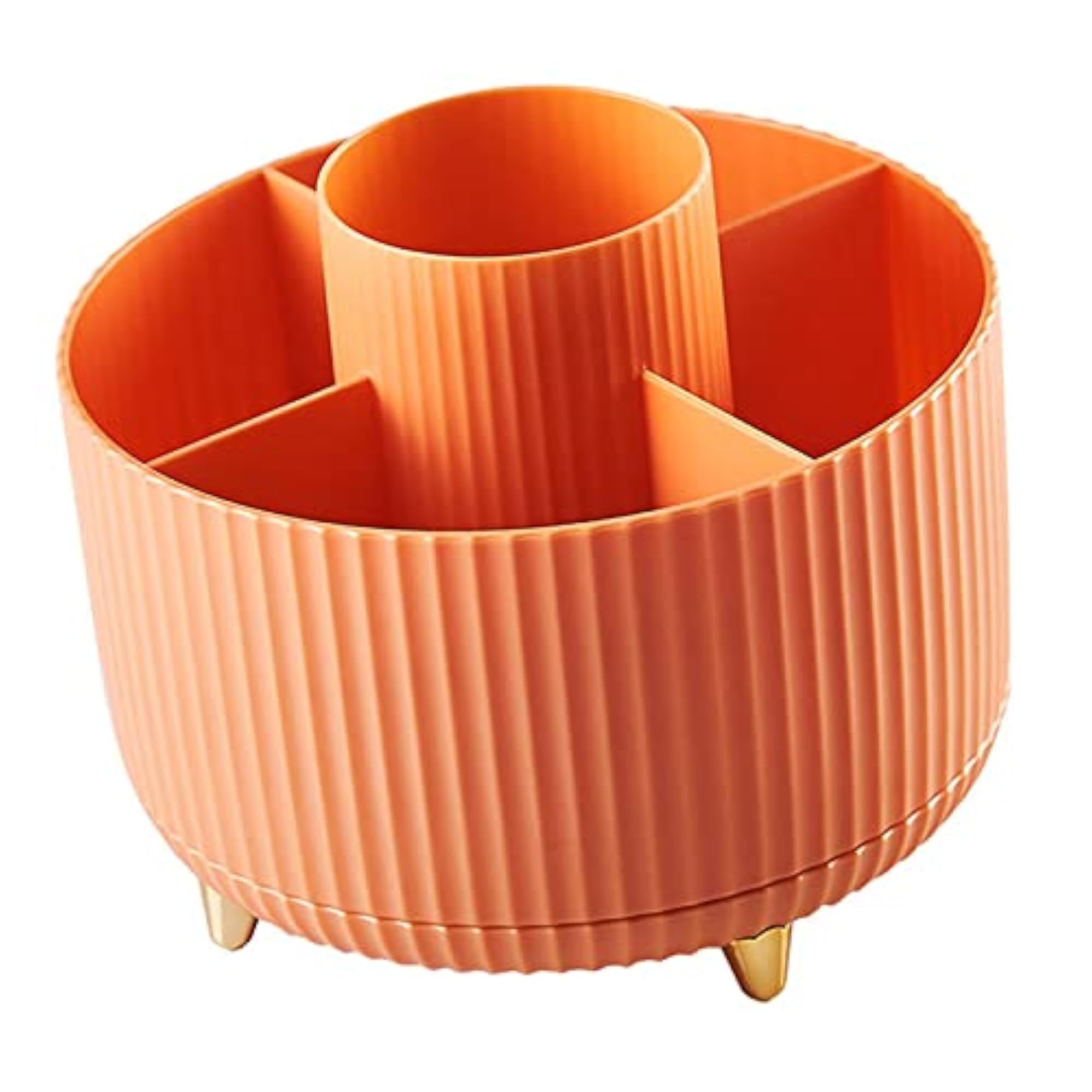 360 Degree Rotation Cosmetics Brushes Storage Box Organizer