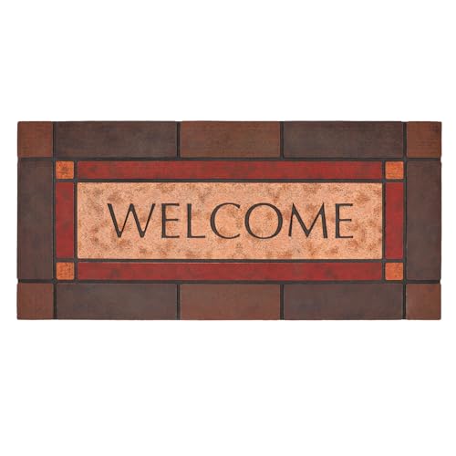 Large 47"x22" Heavy Duty Welcome Mat Outdoor with Non-Slip Rubber Backing - Durable Outdoor Door Mat for Front Door Entrance, Garage, Patio & High Traffic Areas（Welcome - Style3）