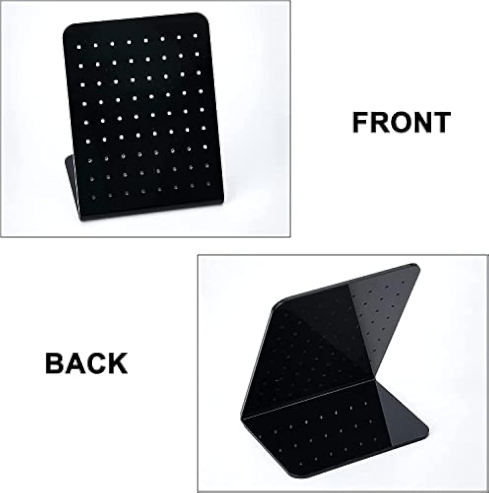 72 Holes Earrings Display Rack, Plastic Organizer Stand