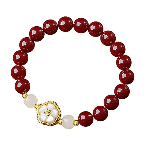 Cinnabre femelle or sable bracelet fleur de pêcher style national