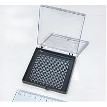 Anti-Static Gel Self-Adhesive Chip Storage Box, Reusable Wafer Sample Holder for Silicon Dies, IC Components, Microchip Display & Protection 80x80x18mm Thin Wall/Loose Fit
