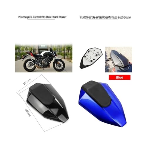 Capot de selle arrière MT07 FZ07 2013-2017 coque de protection passager noir