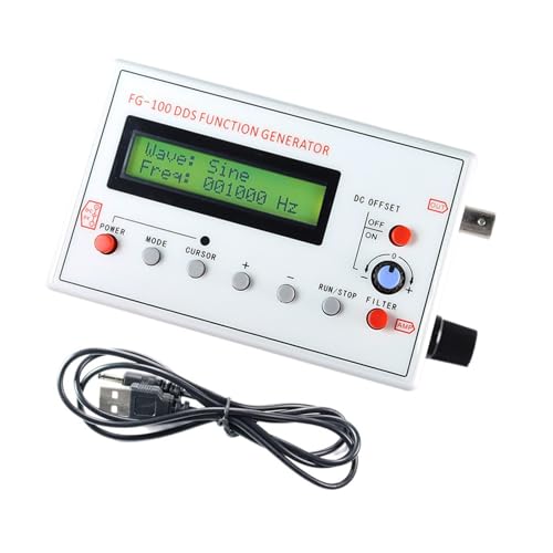 Asukohu - Asukohu 1Hz-500KHz Generatormodul Mit Frequenzzähler Sinus/Quadrat/Dreieck Wellenformfunktion Quelle Einstellbarer Impulsgenerator