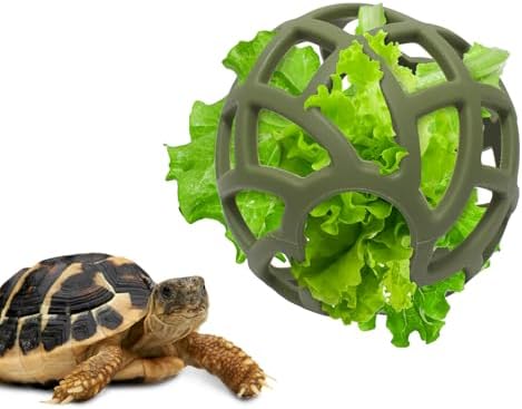 Toys - BUYBYLOV Tortoise Treat Ball Toys, Tortoise Habitat Accessories, Turtle Feeder Ball, Toys for Aquatic Turtle Tank Accessories