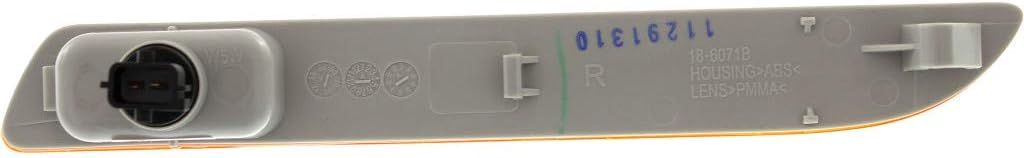 CarLights360: For Saab 9-3 Side Marker Light Assembly 2003 04 05 06 2007 Passenger Side DOT Certified For SB2531104