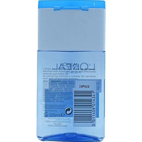 L'Oreal Paris Sensitive Eyes Gentle Make-Up Remover for Women, 4.22 Ounce