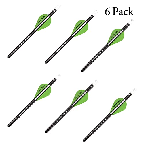 New Archery Products Quikfletch W/G/G Twister Black Tube Fletch (6-Pack) #TOP1