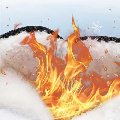 Boys Toddler Snow Boots Waterproof Resistant Winter Shoes Girls Fuzzy Boots Size 13.5 Waterproof Toddler Shoes4