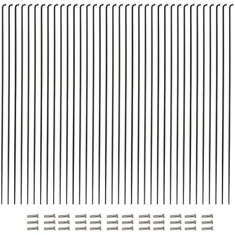 Vincita 36 Pieces 14G J Bend Bicycle Stainless Steel Spokes 254mm Cover