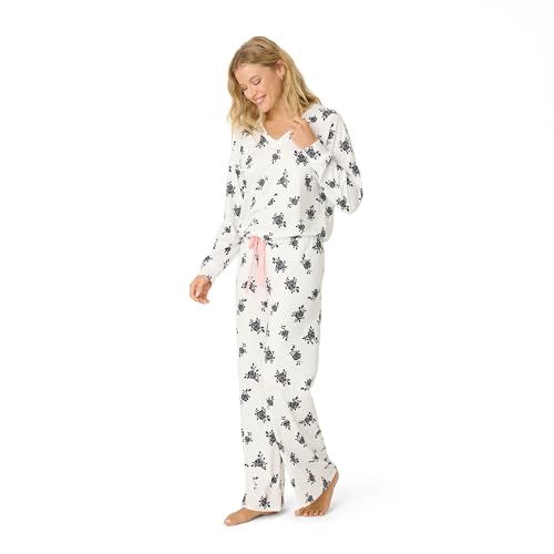 Image of PJ Salvage Women's [Amazon Exclusive] Cloud Jersey Open-bottom Pajama 2-piece Pj Set