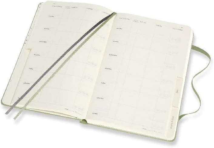 Moleskine Passion Journal, Wellness, Hard Cover, Large (5 x 8.25) Willow Green, 400 Pages