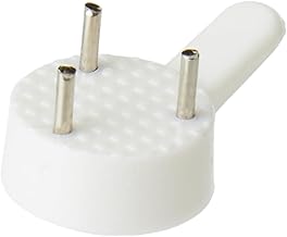 Merriway® BH01676 (20 Pcs) Small 22mm (7/8 inch) White Nylon Non-Trace Hardwall Drywall Picture Hook - Pack of 20 Pieces