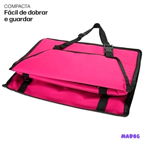 Assento Cadeirinha Pet Banco Carro Cachorro até 12kg MADOG PetTravel Cor: Rosa