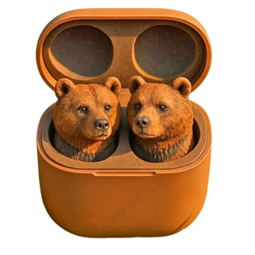 Auriculares inalámbricos con formas de animales, multiusos, para deportes, recargables, duales, inalámbricos, para teléfonos inteligentes, PC, TV, audiolibro (I)