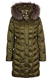 Sportalm Daunen Mantel Kim in Camo oliv mit Kaputze und Pelz in tollem Design im Winter